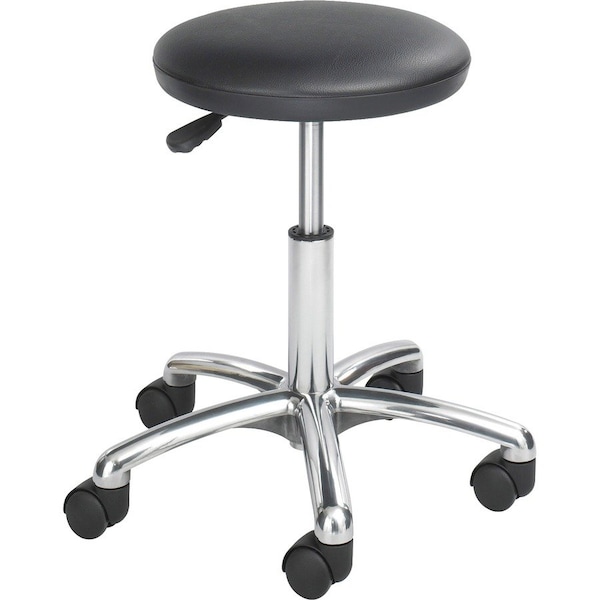 Safco Economy Lab Stool, 18"x18"x16"-21", Black SAF3434BL - main